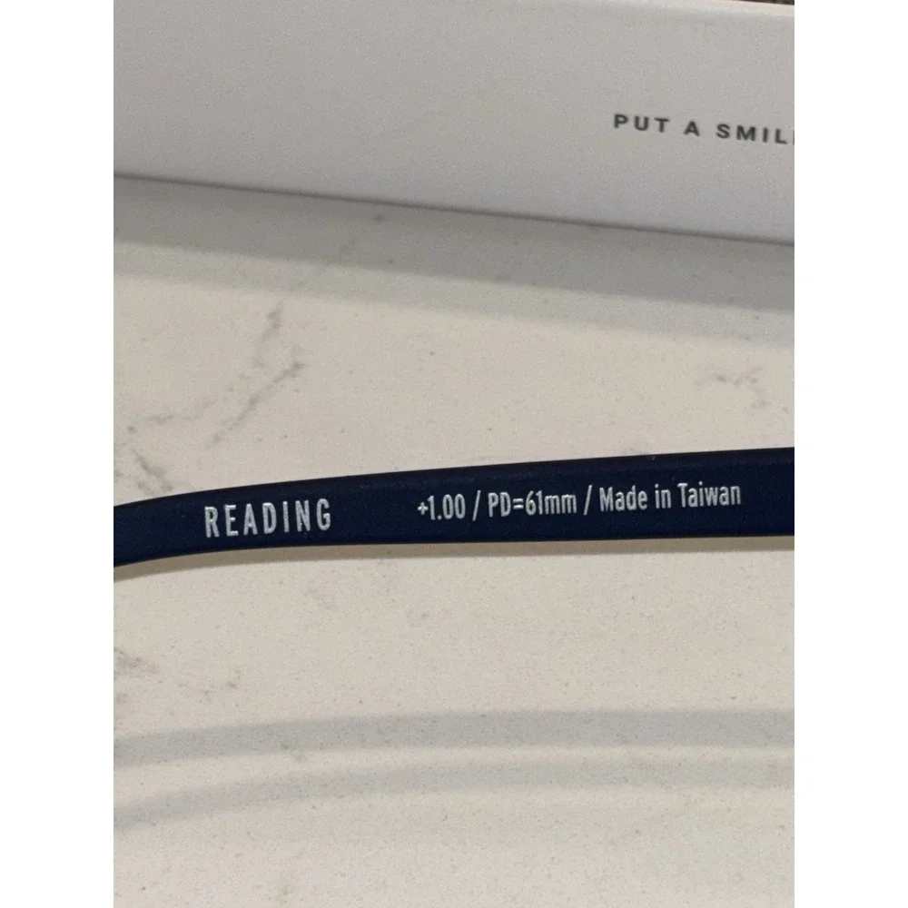 Izipizi Navy Blue Occhiali Da Lettura Reading Glasses #C 1.0 NIB